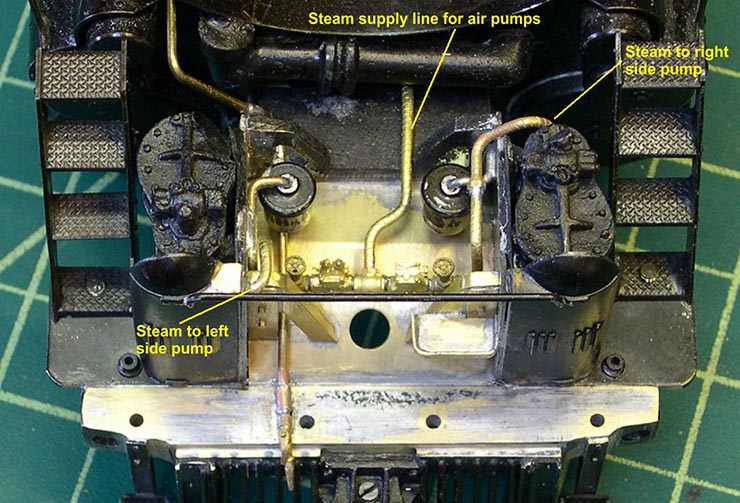 atsf santa fe 5001 2-10-4 air pump plumbing 7