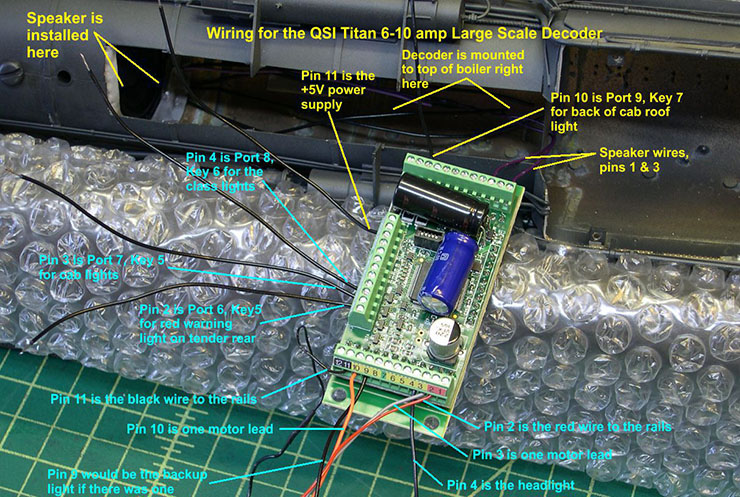 atsf santa fe 5001 2-10-4 QSI wiring