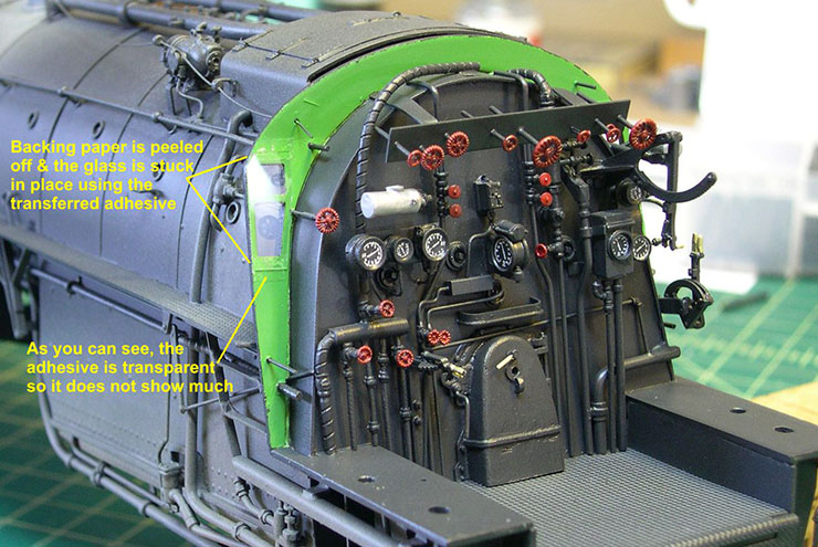 atsf santa fe 5001 2-10-4 window glass 4